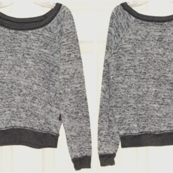 T2Love Girls Size 10, Distress Burnout Banded Sweatshirt, Combed Cotton Blend - Picture 6 of 6